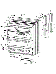 Fresh Food Door parts for Kenmore Refrigerator 363.9601480 (3639601480, 363 9601480) from AppliancePartsPros.com