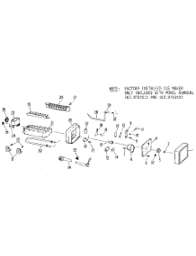 Icemaker parts for Kenmore Refrigerator 363.9601583 (3639601583, 363 9601583) from AppliancePartsPros.com