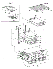 Shelf parts for Kenmore Refrigerator 363.9601782 (3639601782, 363 9601782) from AppliancePartsPros.com