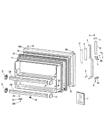 Freezer Door parts for Kenmore Refrigerator 363.9601785 (3639601785, 363 9601785) from AppliancePartsPros.com