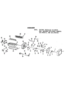 Icemaker parts for Kenmore Refrigerator 363.9602782 (3639602782, 363 9602782) from AppliancePartsPros.com