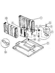 Evaporator parts for Kenmore Air Conditioner 253.8705090 (2538705090, 253 8705090) from AppliancePartsPros.com