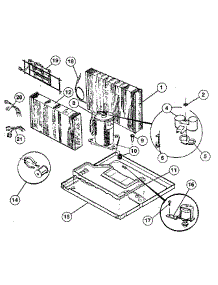 Evaporator parts for Kenmore Air Conditioner 253.8706111 (2538706111, 253 8706111) from AppliancePartsPros.com