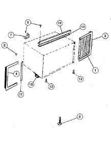 Window Mounting parts for Kenmore Air Conditioner 253.8710750 (2538710750, 253 8710750) from AppliancePartsPros.com
