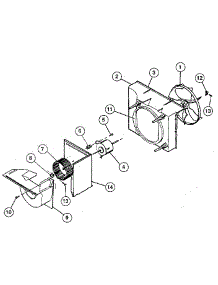 Fan parts for Kenmore Air Conditioner 253.8710750 (2538710750, 253 8710750) from AppliancePartsPros.com