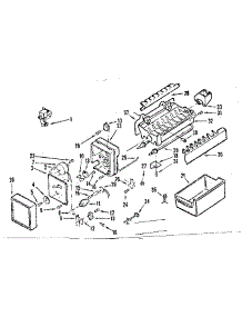 Ice Maker parts for Kenmore Refrigerator 253.8722122 (2538722122, 253 8722122) from AppliancePartsPros.com