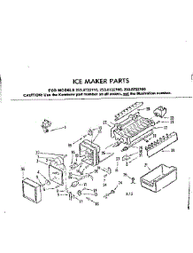 Ice Maker Parts parts for Kenmore Refrigerator 253.8722180 (2538722180, 253 8722180) from AppliancePartsPros.com