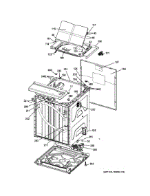 Cabinet (6) parts for Kenmore Washer Dryer Combo 266.1532211 (2661532211, 266 1532211) from AppliancePartsPros.com