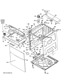 Cabinet (5) parts for Kenmore Washer Dryer Combo 266.1532513 (2661532513, 266 1532513) from AppliancePartsPros.com