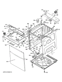Cabinet (5) parts for Kenmore Washer Dryer Combo 267.1532412 (2671532412, 267 1532412) from AppliancePartsPros.com