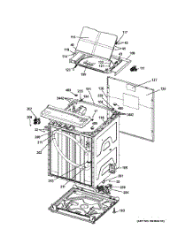 Cabinet (6) parts for Kenmore Washer Dryer Combo 267.1532413 (2671532413, 267 1532413) from AppliancePartsPros.com