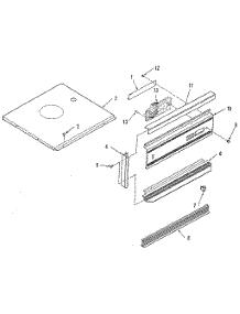 Control Panel Section parts for Kenmore Wall Oven 278.3018891 (2783018891, 278 3018891) from AppliancePartsPros.com