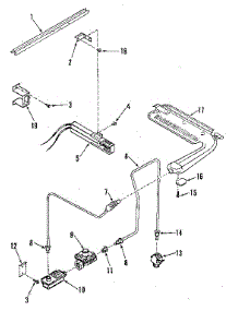 Burner Section parts for Kenmore Wall Oven 278.3128811 (2783128811, 278 3128811) from AppliancePartsPros.com