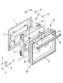 Upper And Lower Door parts for Kenmore Wall Oven 278.3128811 (2783128811, 278 3128811) from AppliancePartsPros.com