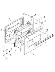 Upper And Lower Door parts for Kenmore Wall Oven 278.3128891 (2783128891, 278 3128891) from AppliancePartsPros.com