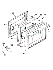 Full Glass Oven Door parts for Kenmore Range 278.3218590 (2783218590, 278 3218590) from AppliancePartsPros.com