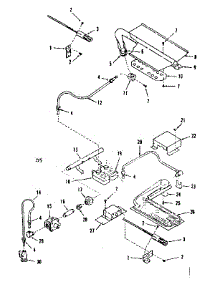 Burner Section parts for Kenmore Range 278.3218591 (2783218591, 278 3218591) from AppliancePartsPros.com