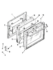Full Glass Upper Oven And Lower Broiler Door parts for Kenmore Range 278.3248216 (2783248216, 278 3248216) from AppliancePartsPros.com