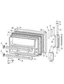 Freezer Door parts for Kenmore Refrigerator 363.8604481 (3638604481, 363 8604481) from AppliancePartsPros.com