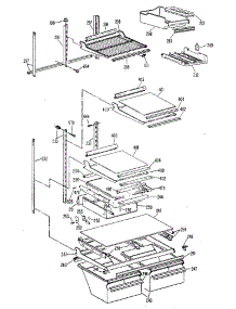 Shelf parts for Kenmore Refrigerator 363.8604611 (3638604611, 363 8604611) from AppliancePartsPros.com