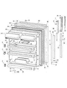 Fresh Food parts for Kenmore Refrigerator 363.8604611 (3638604611, 363 8604611) from AppliancePartsPros.com