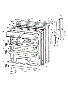 Fresh Food Door parts for Kenmore Refrigerator 363.8651510 (3638651510, 363 8651510) from AppliancePartsPros.com
