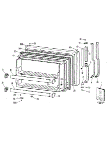 Freezer Door parts for Kenmore Refrigerator 363.8651511 (3638651511, 363 8651511) from AppliancePartsPros.com