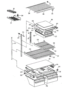 Shelf parts for Kenmore Refrigerator 363.8651512 (3638651512, 363 8651512) from AppliancePartsPros.com