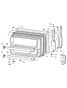 Freezer Door parts for Kenmore Refrigerator 363.8651514 (3638651514, 363 8651514) from AppliancePartsPros.com