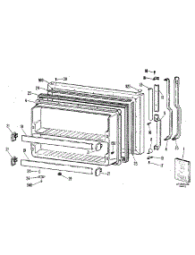 Freezer Door parts for Kenmore Refrigerator 363.8651580 (3638651580, 363 8651580) from AppliancePartsPros.com