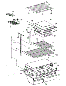 Shelf parts for Kenmore Refrigerator 363.8651584 (3638651584, 363 8651584) from AppliancePartsPros.com