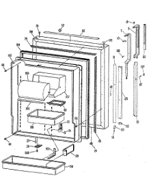 Fresh Food Door parts for Kenmore Refrigerator 363.8655611 (3638655611, 363 8655611) from AppliancePartsPros.com