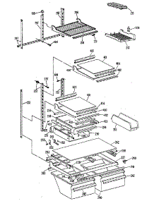 Shelf parts for Kenmore Refrigerator 363.8655681 (3638655681, 363 8655681) from AppliancePartsPros.com