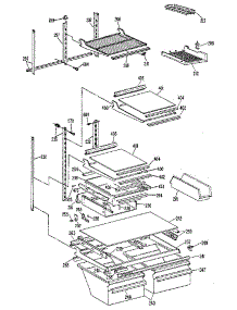 Shelf parts for Kenmore Refrigerator 363.8655682 (3638655682, 363 8655682) from AppliancePartsPros.com