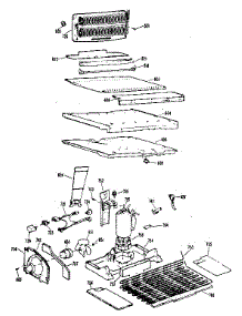 Unit Parts parts for Kenmore Refrigerator 363.8684480 (3638684480, 363 8684480) from AppliancePartsPros.com