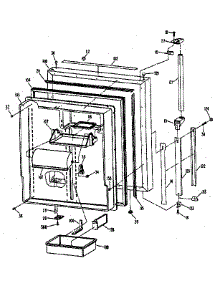 Fresh Food Door parts for Kenmore Refrigerator 363.8685780 (3638685780, 363 8685780) from AppliancePartsPros.com
