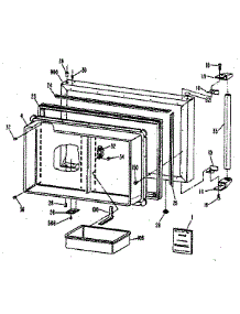 Freezer Door parts for Kenmore Refrigerator 363.8685780 (3638685780, 363 8685780) from AppliancePartsPros.com