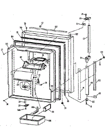 Fresh Food Door parts for Kenmore Refrigerator 363.8689710 (3638689710, 363 8689710) from AppliancePartsPros.com