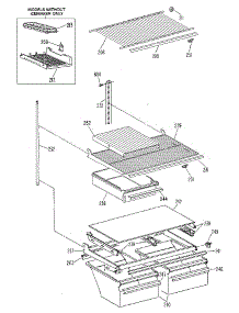 Shelf parts for Kenmore Refrigerator 363.8691514 (3638691514, 363 8691514) from AppliancePartsPros.com