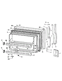 Freezer Door parts for Kenmore Refrigerator 363.8691586 (3638691586, 363 8691586) from AppliancePartsPros.com
