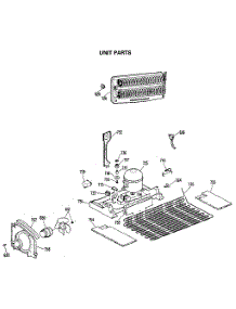 Unit Parts parts for Kenmore Refrigerator 363.8692712 (3638692712, 363 8692712) from AppliancePartsPros.com