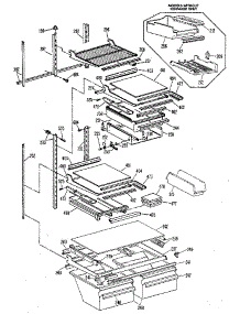 Shelf parts for Kenmore Refrigerator 363.8695681 (3638695681, 363 8695681) from AppliancePartsPros.com