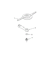 Lower Washarm Parts parts for Kenmore Dishwasher 665.13633K902 (66513633K902, 665 13633K902) from AppliancePartsPros.com