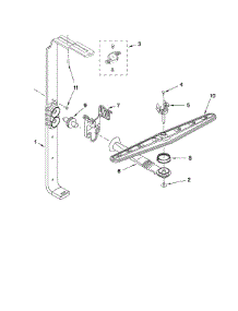 Upper Wash And Rinse Parts parts for Kenmore Dishwasher 665.13633K902 (66513633K902, 665 13633K902) from AppliancePartsPros.com