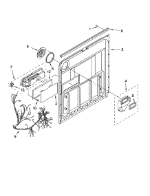 Door And Latch Parts parts for Kenmore Dishwasher 665.13689K602 (66513689K602, 665 13689K602) from AppliancePartsPros.com