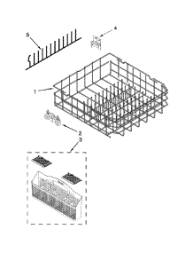 Lower Rack Parts parts for Kenmore Dishwasher 665.13692N410 (66513692N410, 665 13692N410) from AppliancePartsPros.com