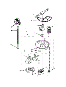 Pump, Washarm And Motor Parts parts for Kenmore Dishwasher 665.13692N410 (66513692N410, 665 13692N410) from AppliancePartsPros.com
