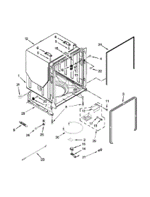 Tub And Frame Parts parts for Kenmore Dishwasher 665.13692N412 (66513692N412, 665 13692N412) from AppliancePartsPros.com