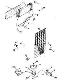 Unit parts for Kenmore Refrigerator 253.8389261 (2538389261, 253 8389261) from AppliancePartsPros.com