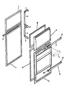 Door Parts parts for Kenmore Refrigerator 253.8389280 (2538389280, 253 8389280) from AppliancePartsPros.com